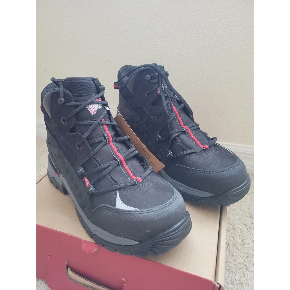 Red Wing 6671 Men's 8.5 D Waterproof Aluminum Toe EH Vibram Work Boots NIB
